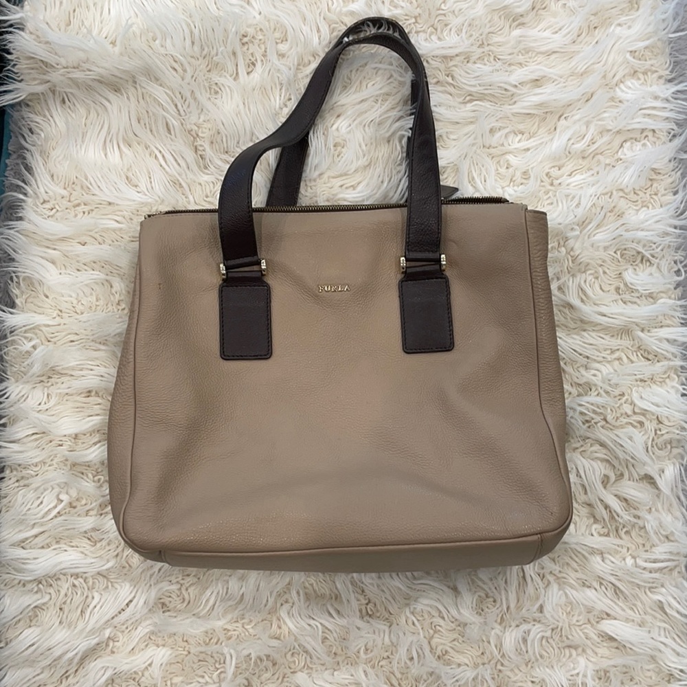 Furla Tan Leather Tote